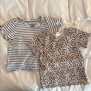 Striped and Leopard Print Kids T-Shirts